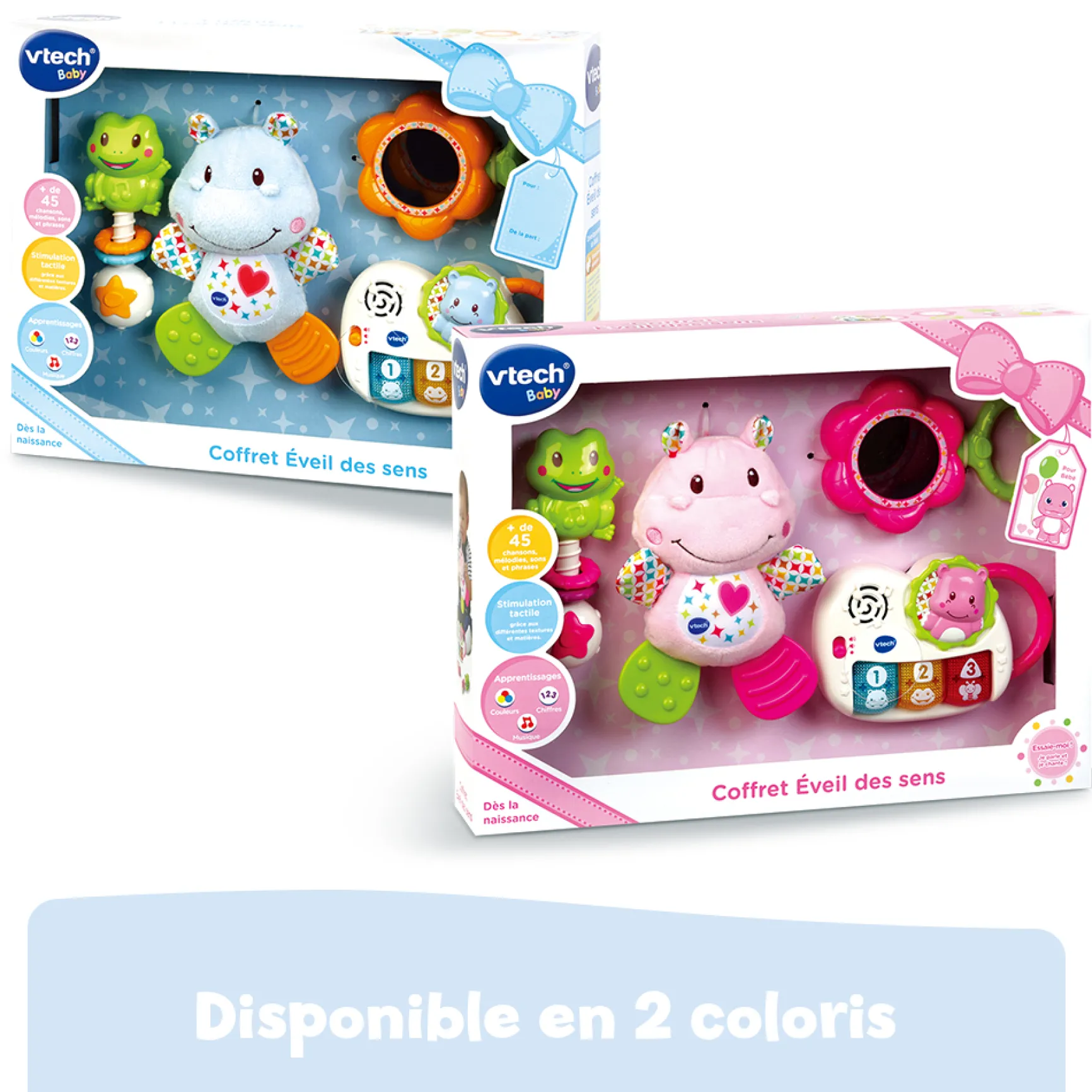 Coffret naissance - Eveil des sens - Bleu