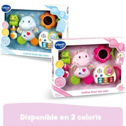 Coffret naissance - Eveil des sens - Rose
