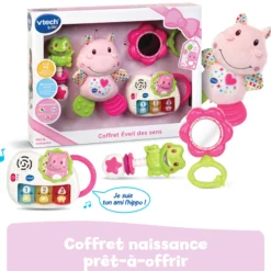 Coffret naissance - Eveil des sens - Rose