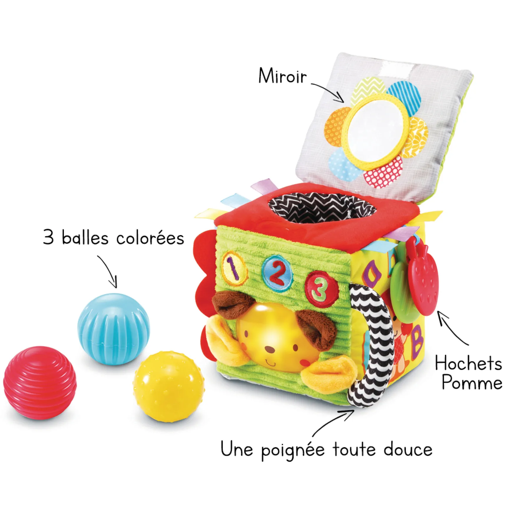Cube interactif éveil sensoriel