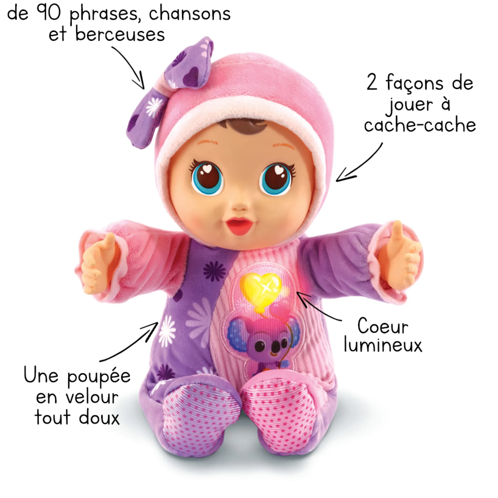Emma joue à cache-cache