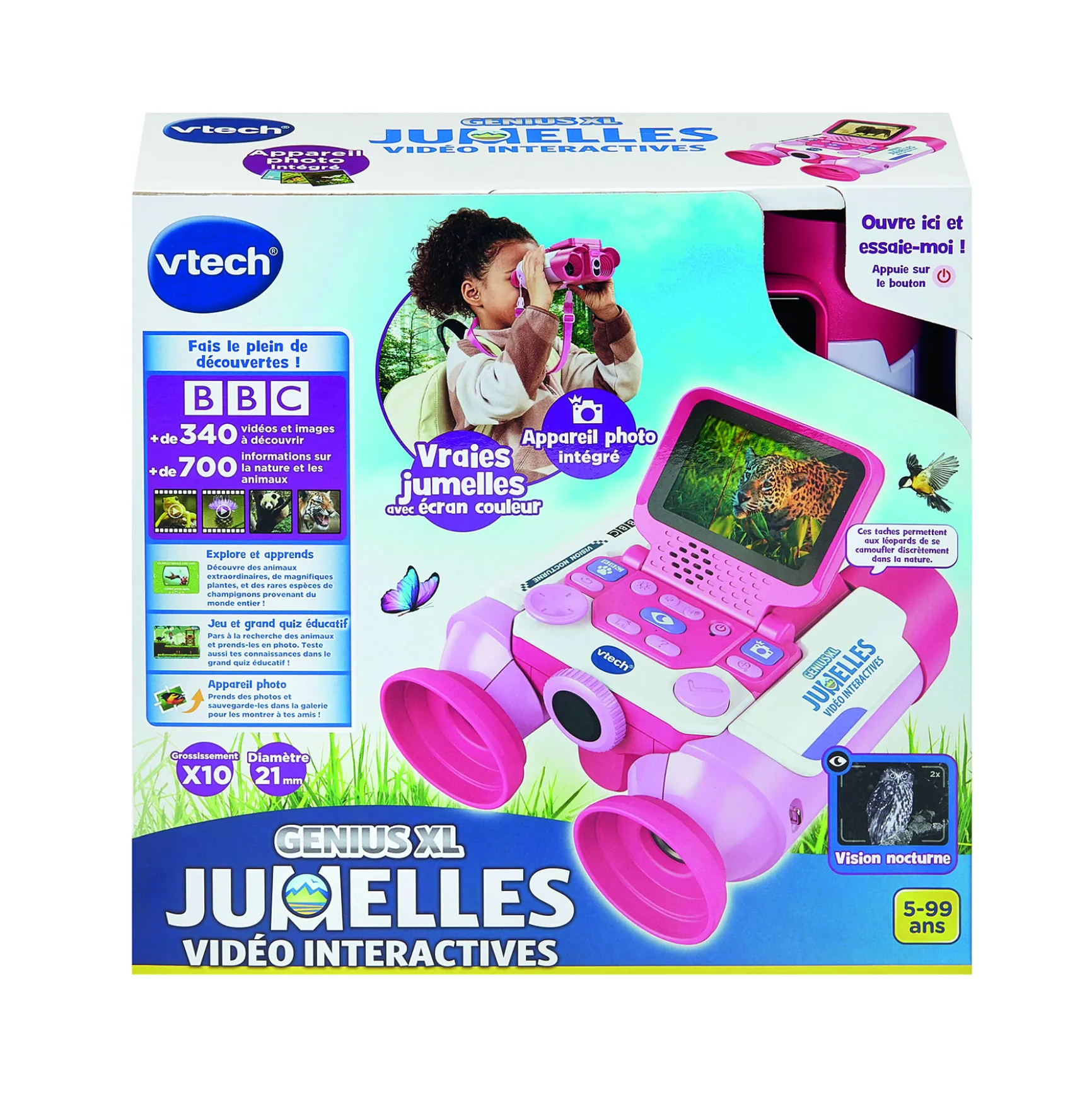 Genius XL - Jumelles vidéo interactives (rose)