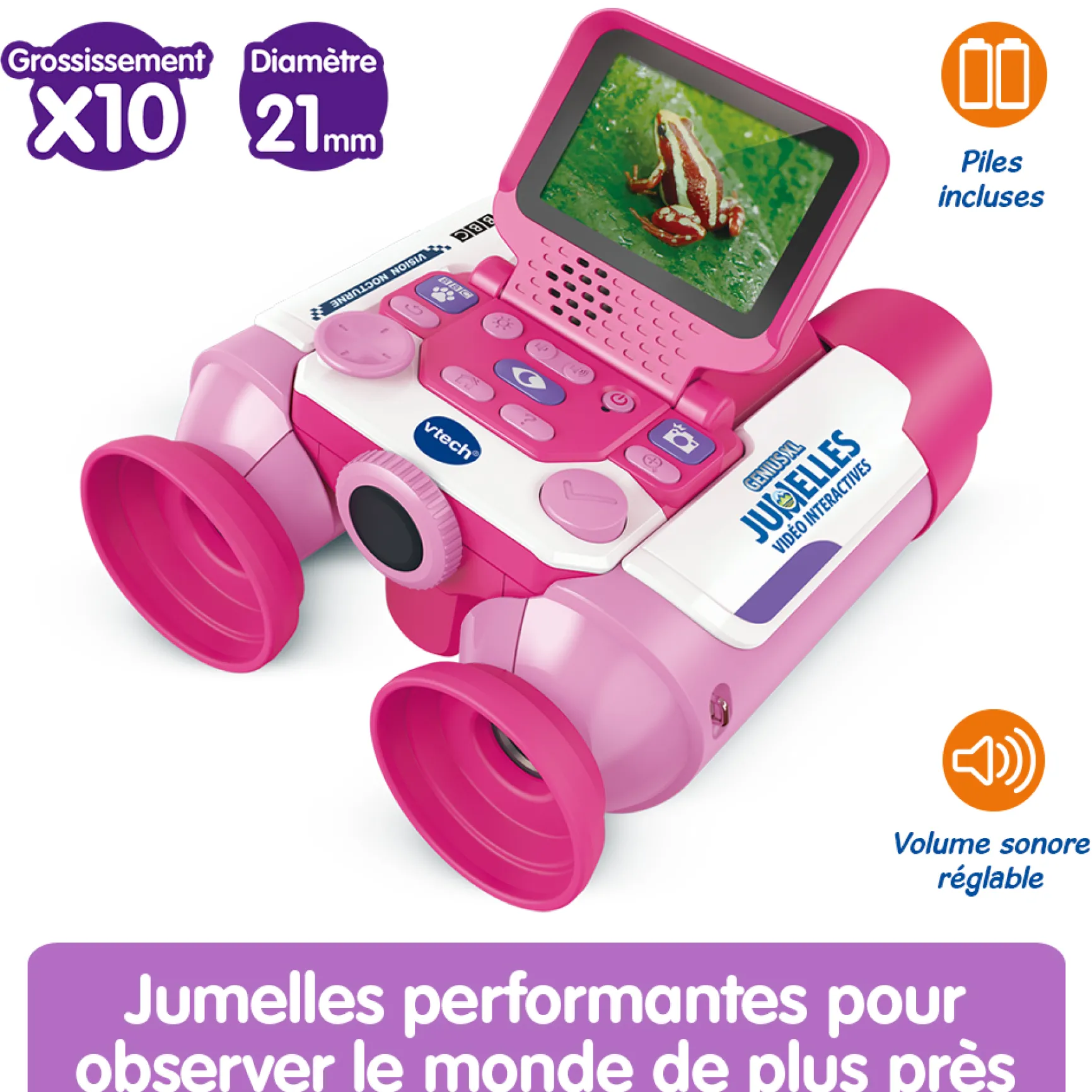 Genius XL - Jumelles vidéo interactives (rose)