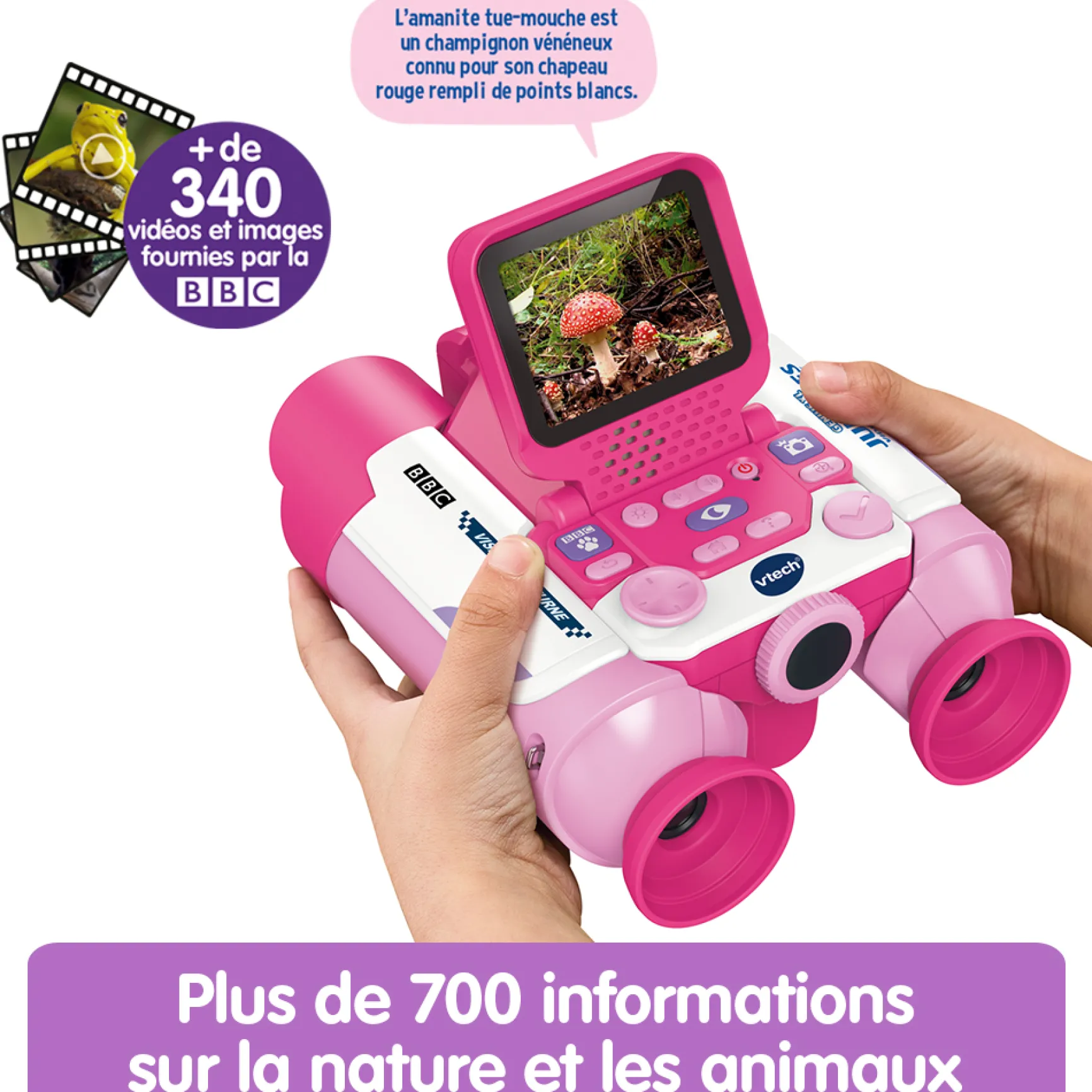 Genius XL - Jumelles vidéo interactives (rose)