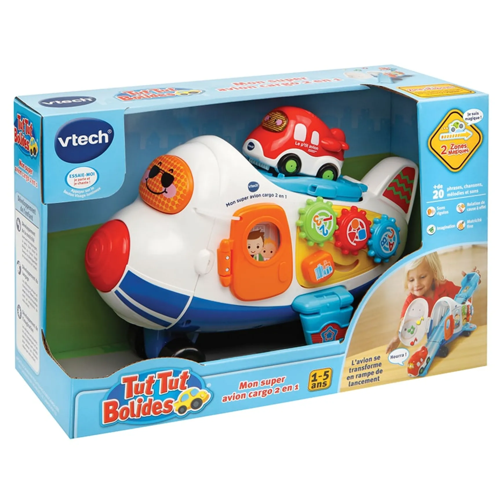 Jouet avion cargo 2 en 1 - Tut Tut Bolides