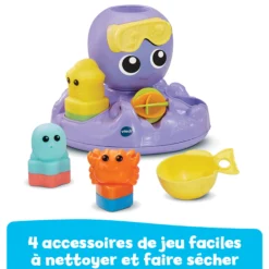 Julie, ma pieuvre toupie de bain