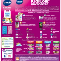 KidiCom Advance 3.0 blanc/rose