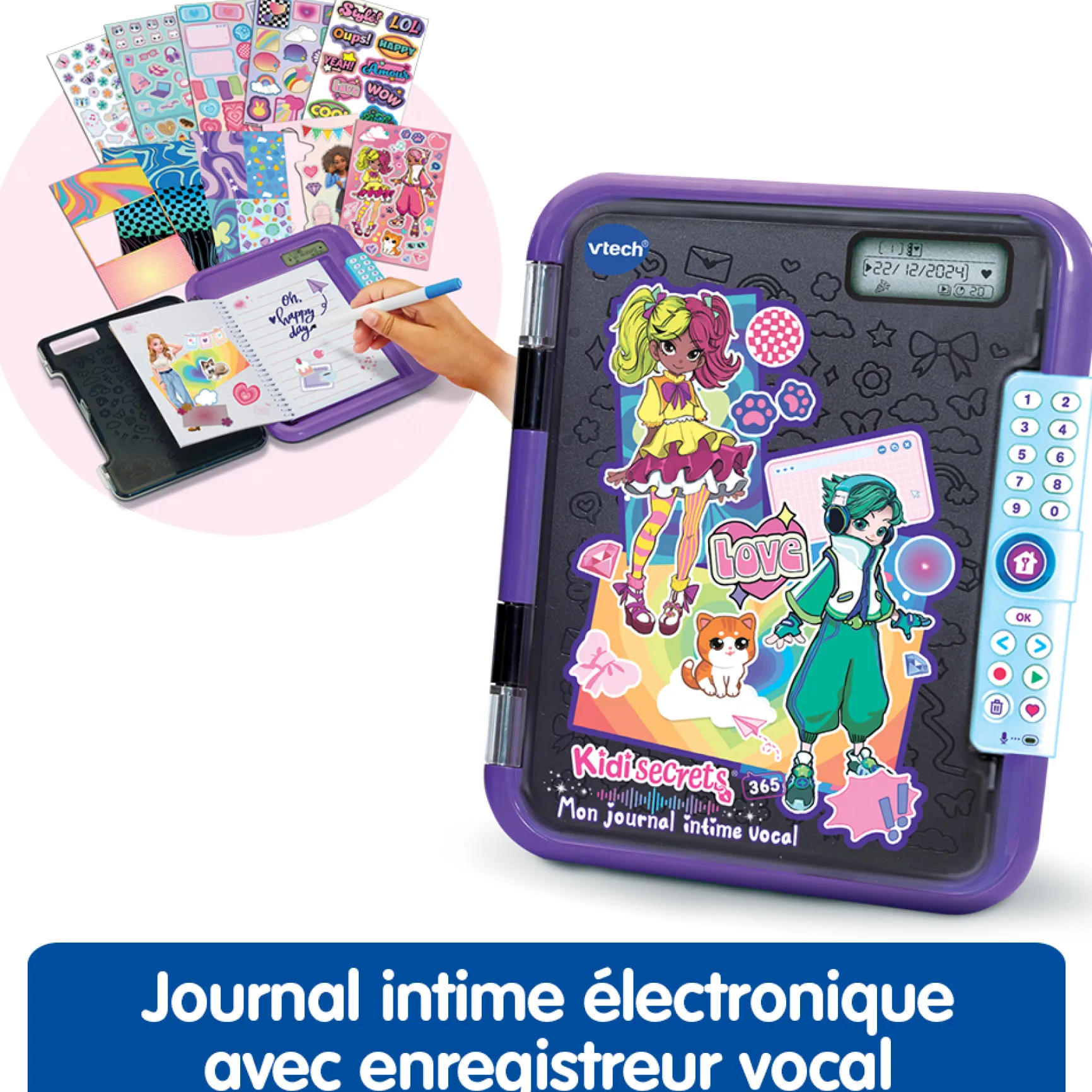 KidiSecrets 365 - Mon journal intime vocal (noir)