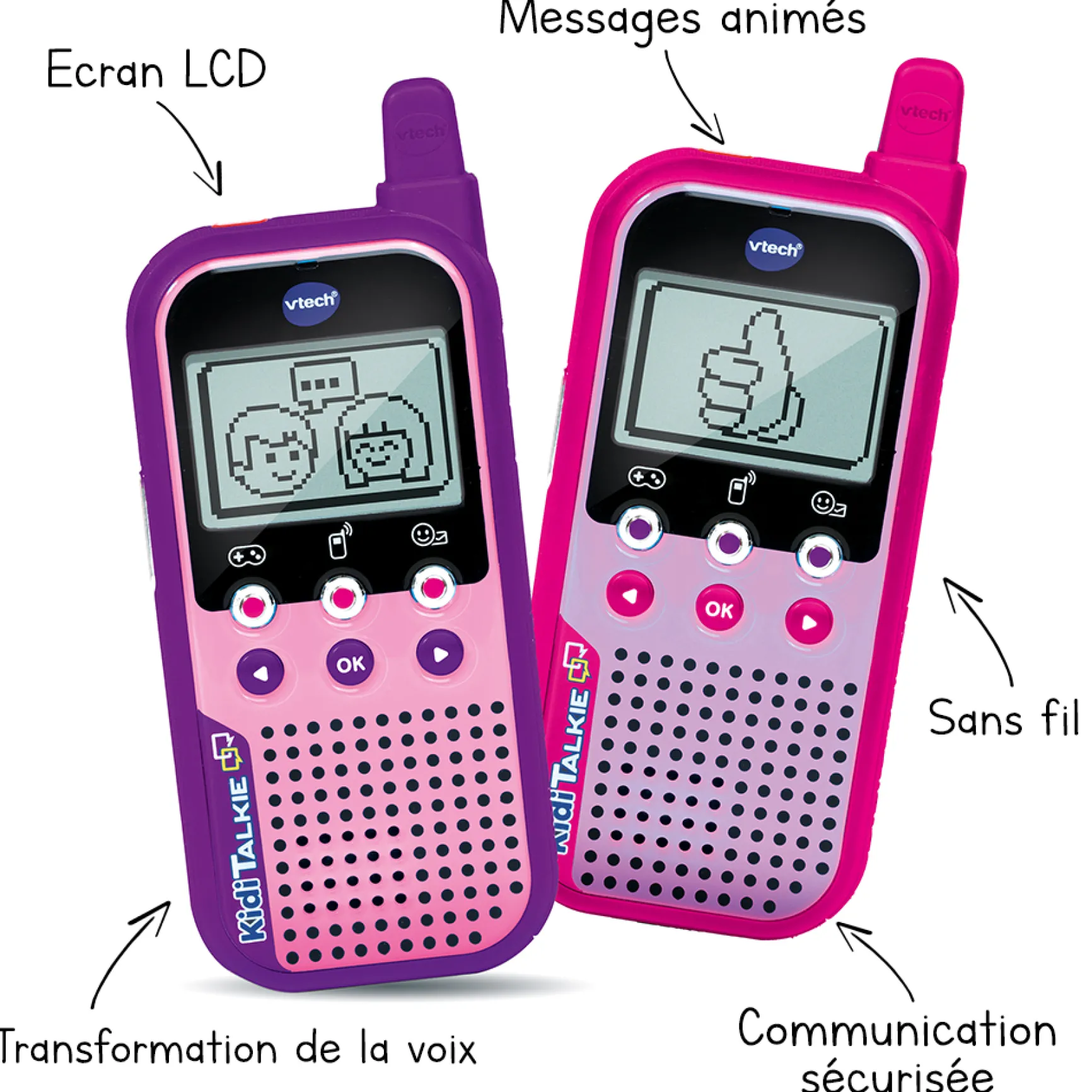 Kidi Talkie rose - talkies-walkies