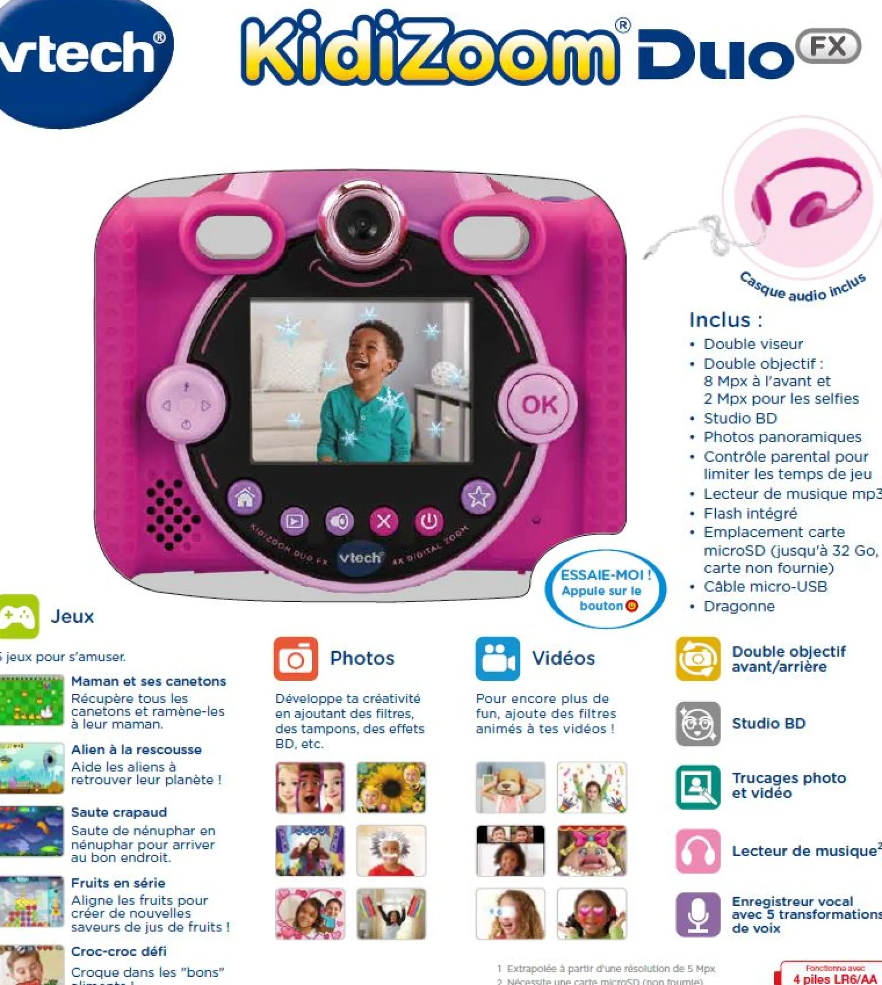 KidiZoom Duo FX rose