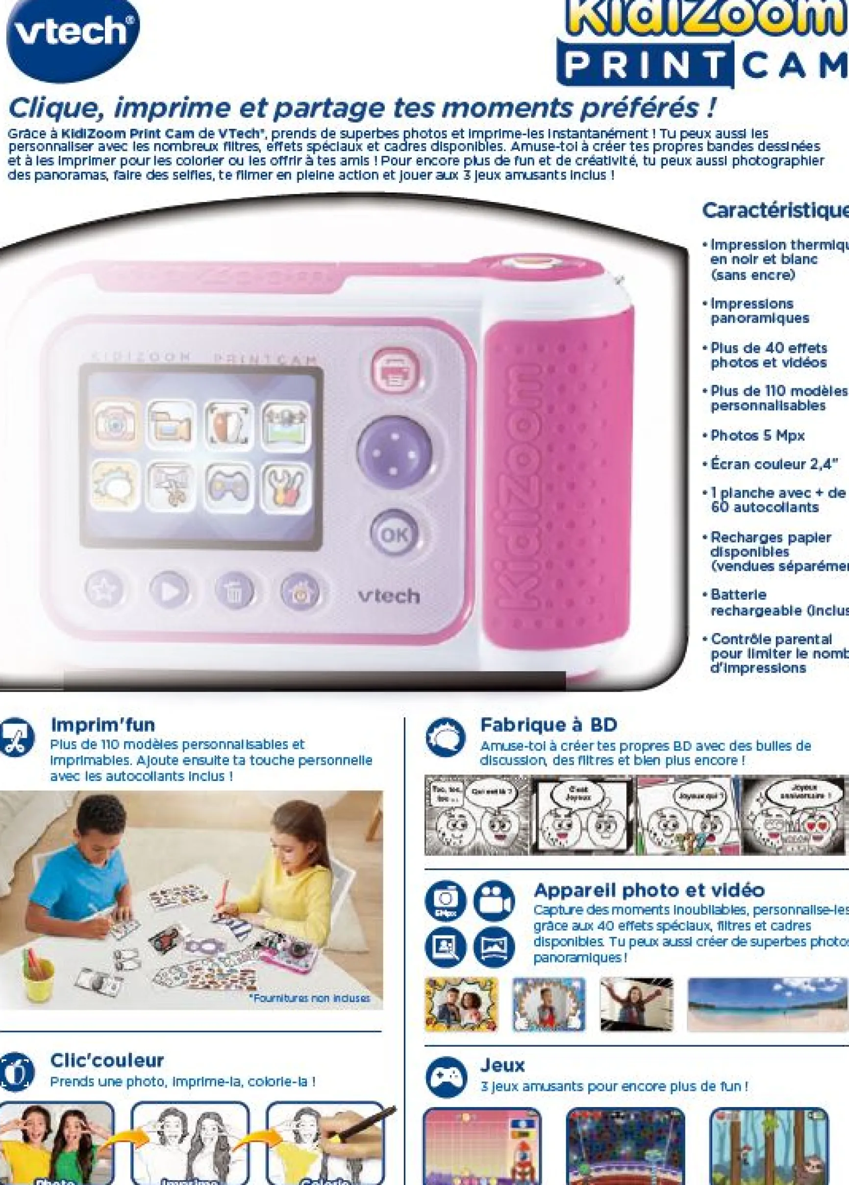 KidiZoom Print Cam rose