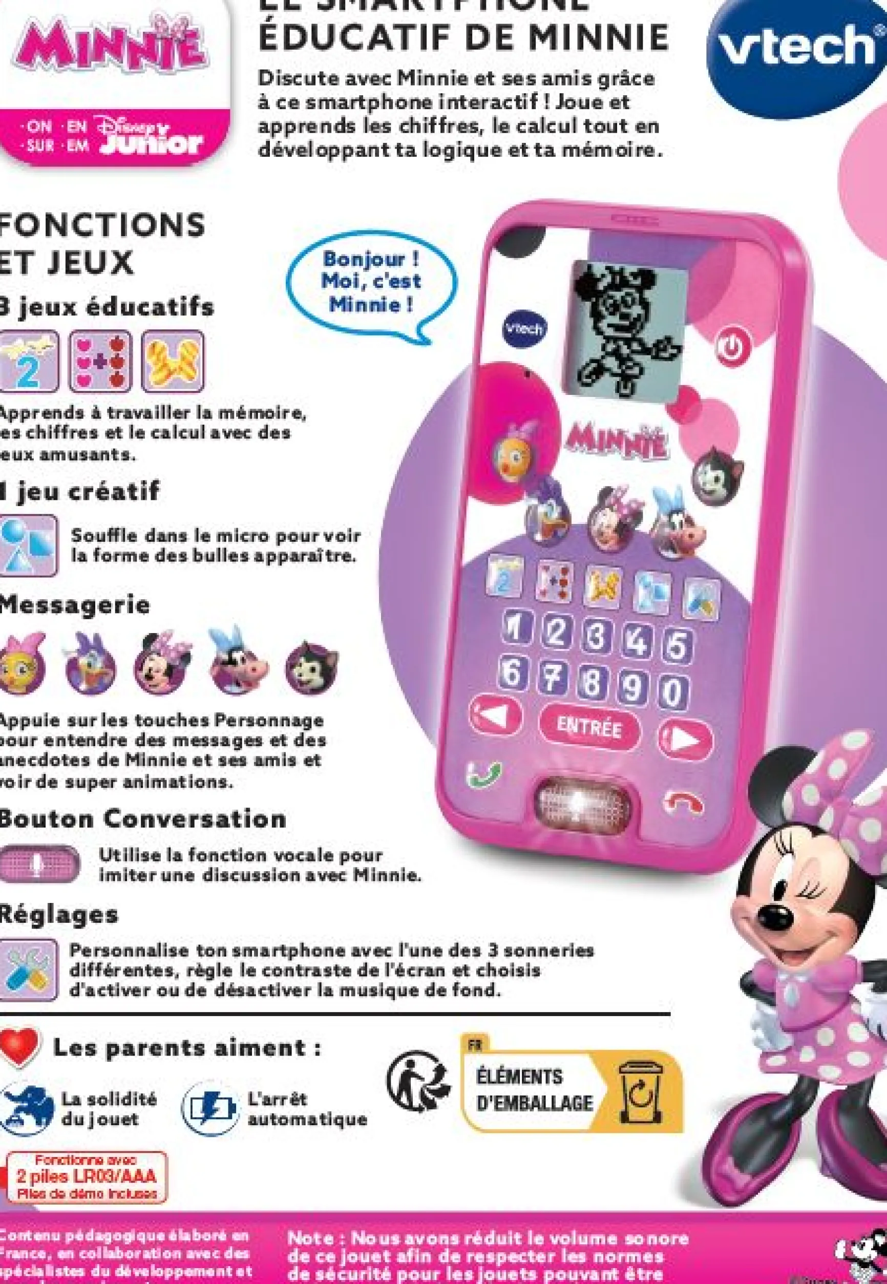 Le smartphone éducatif de Minnie