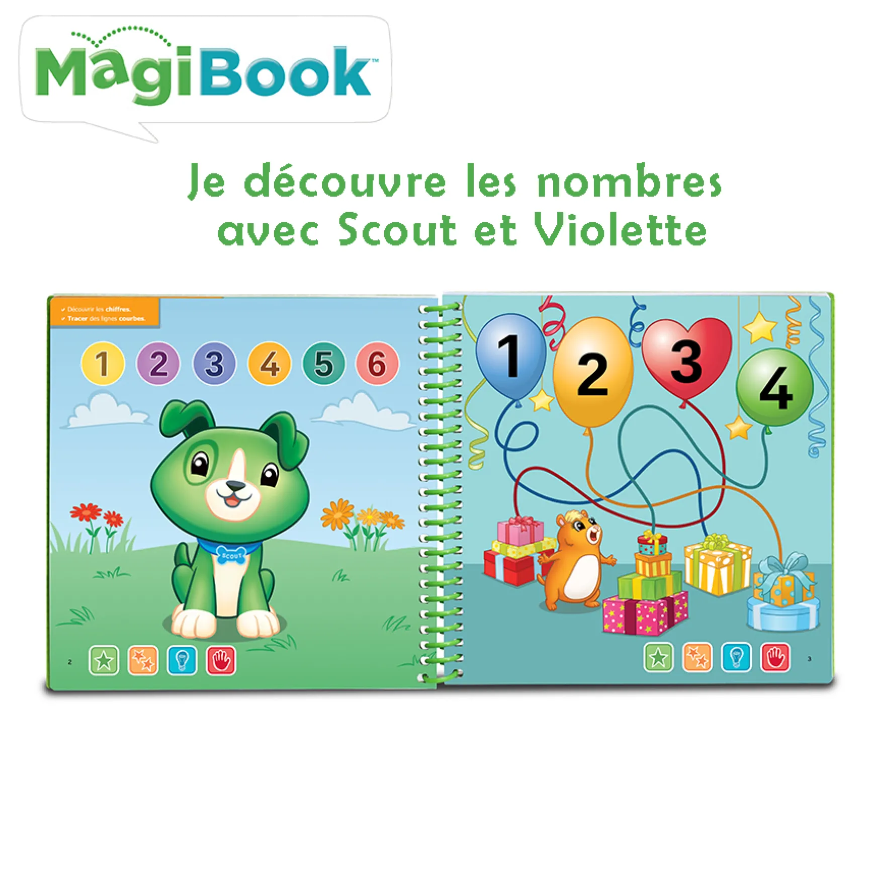 Livre interactif apprentissage des nombres - Livre Magibook - VTech