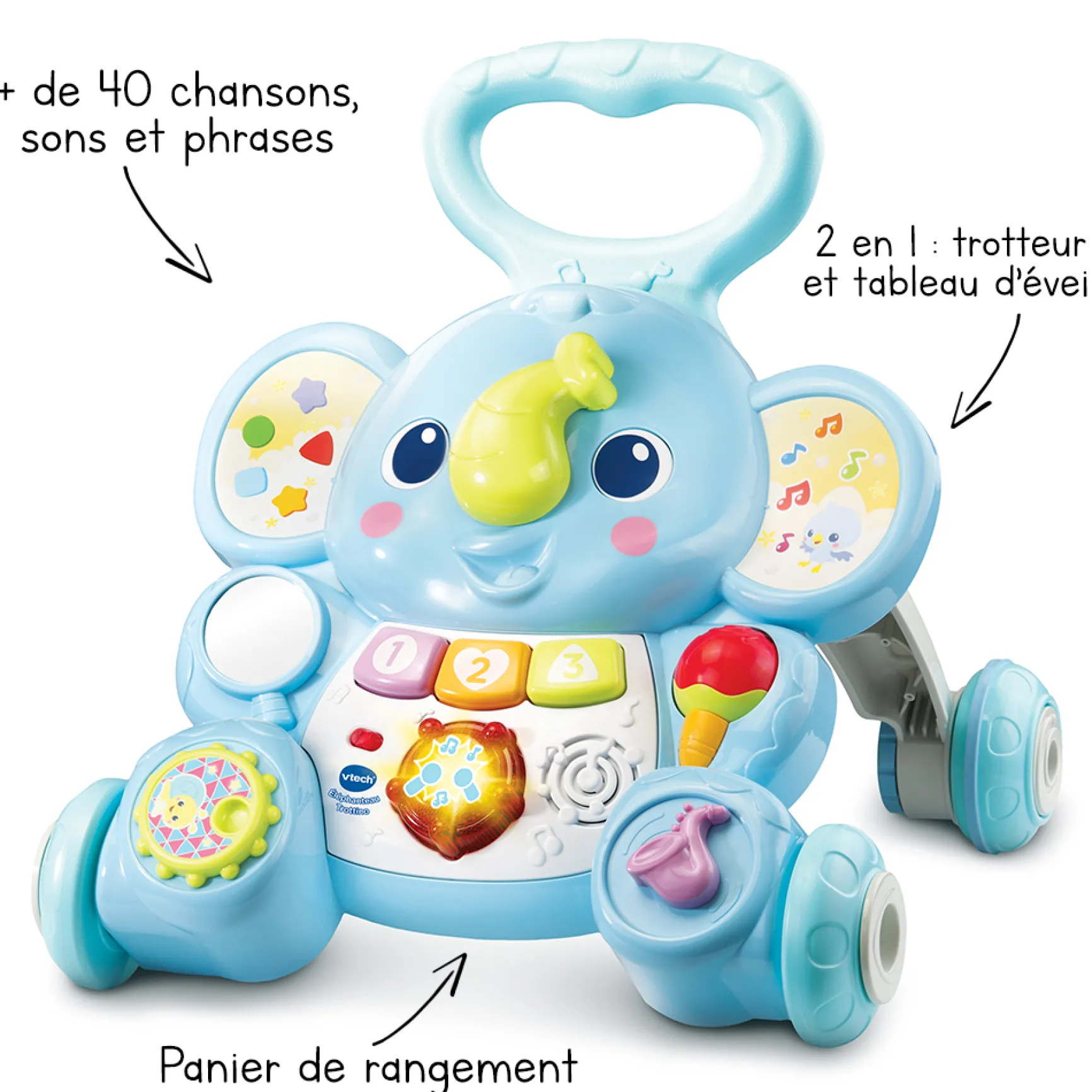 Éléphanteau Trottino - trotteur bébé