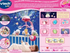Lumi mobile Compte-moutons rose - mobile bébé