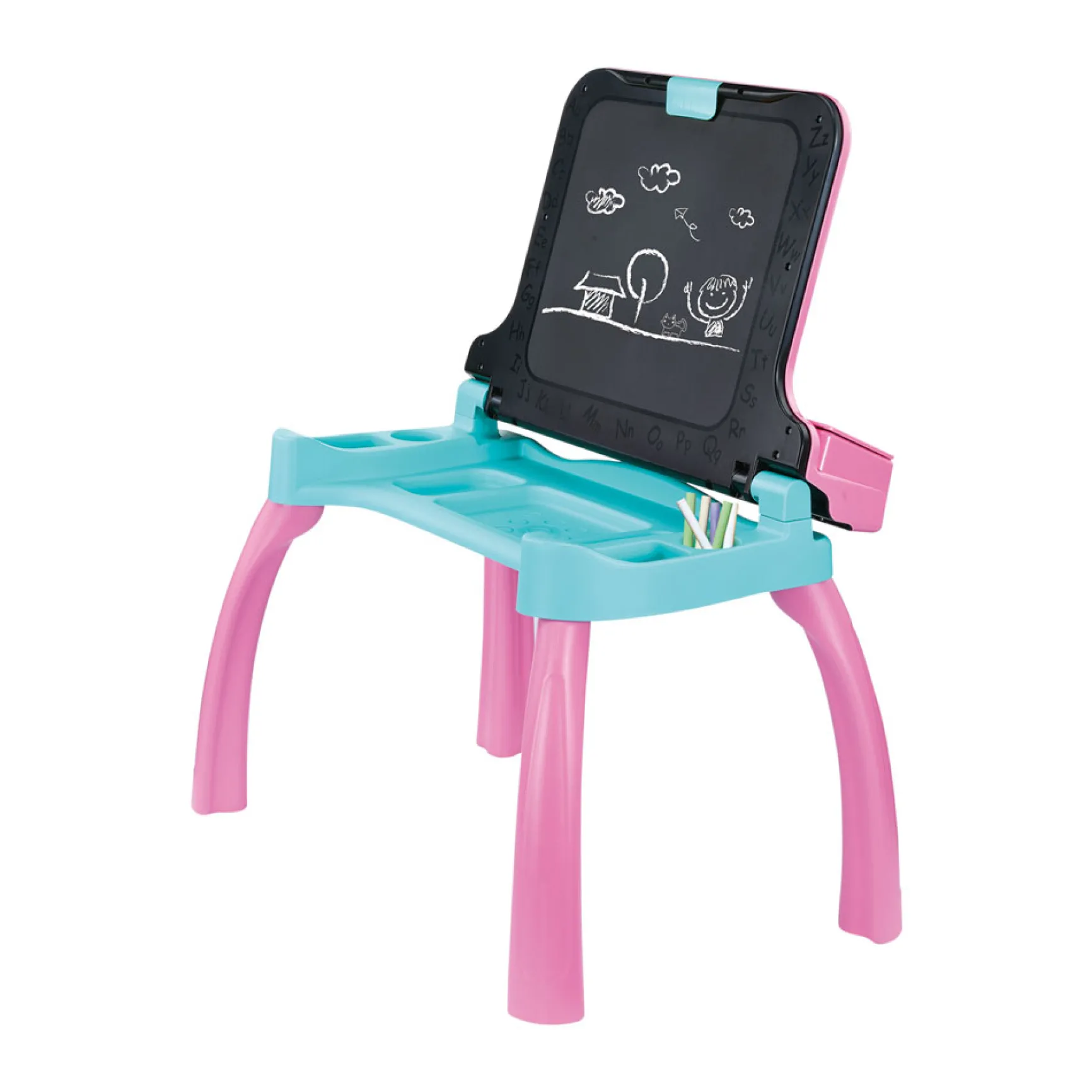 Magi bureau interactif et musical 6 en 1 - rose