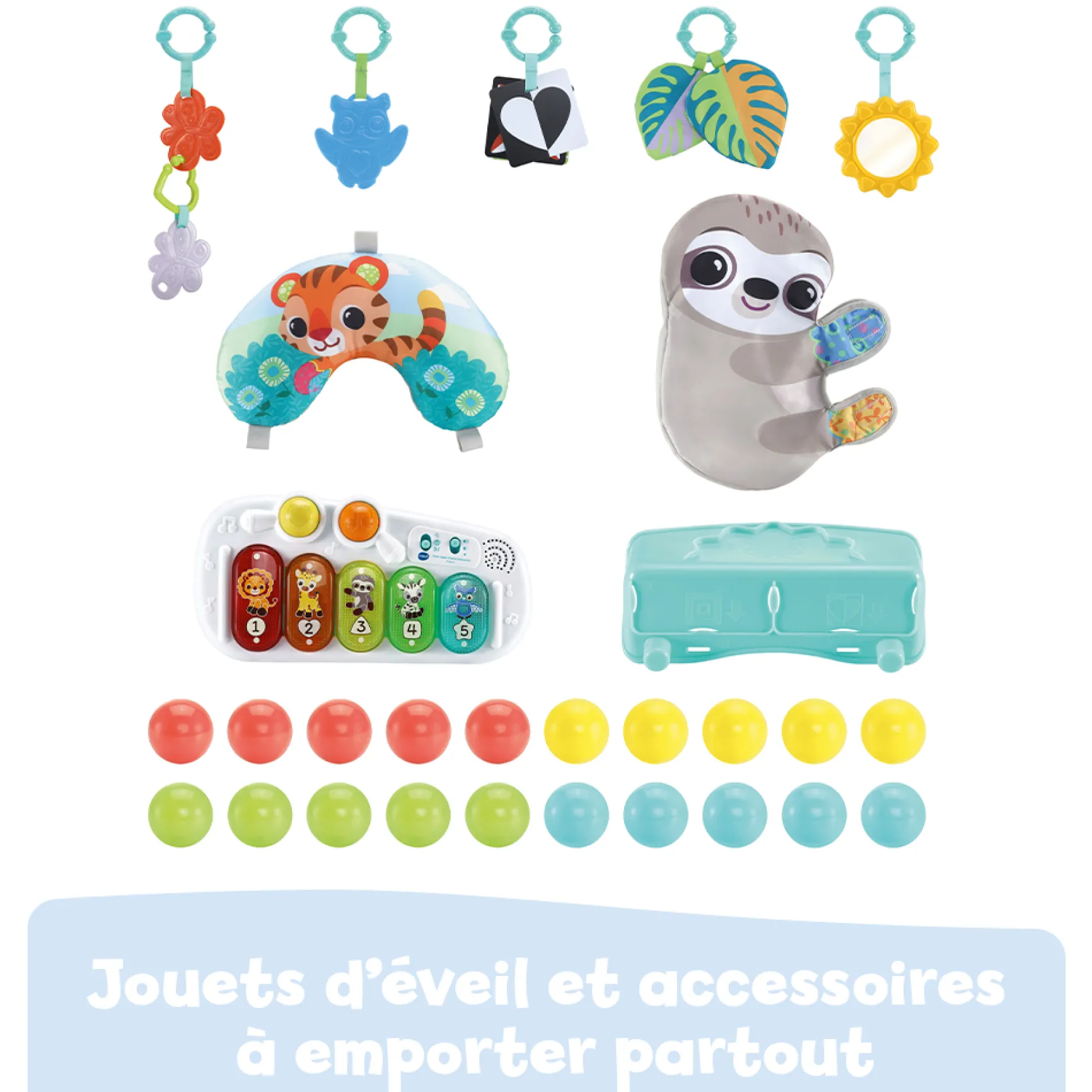 Maxi tapis d'éveil sensoriel 7 en 1