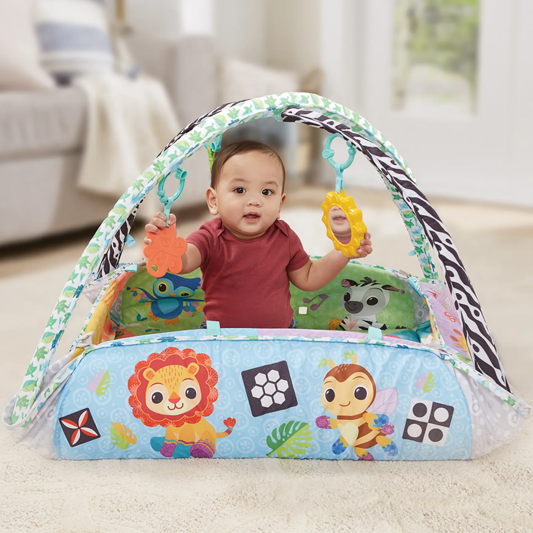 Maxi tapis d'éveil sensoriel 7 en 1