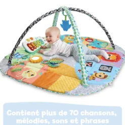 Maxi tapis d'éveil sensoriel 7 en 1