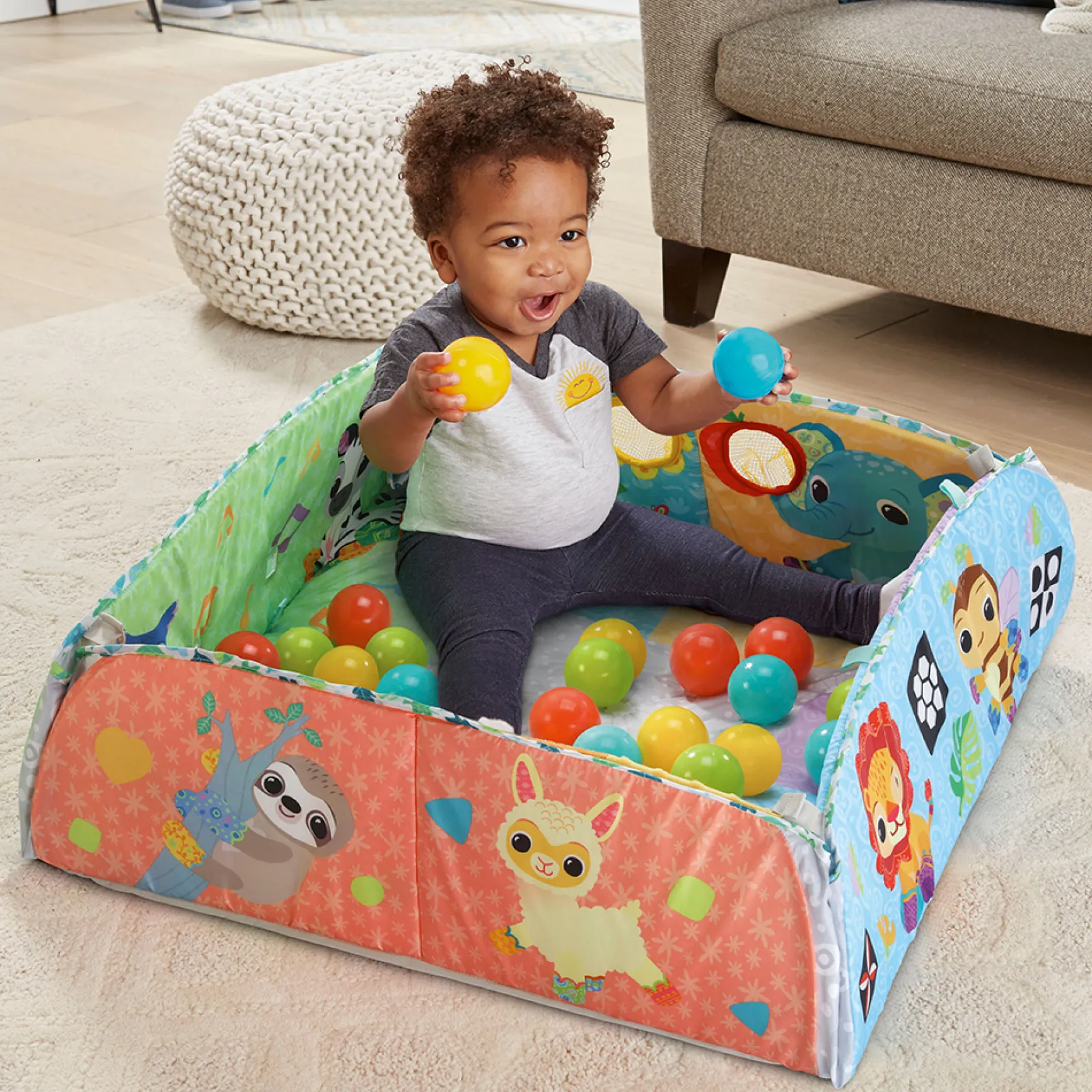 Maxi tapis d'éveil sensoriel 7 en 1
