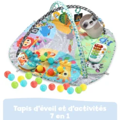 Maxi tapis d'éveil sensoriel 7 en 1