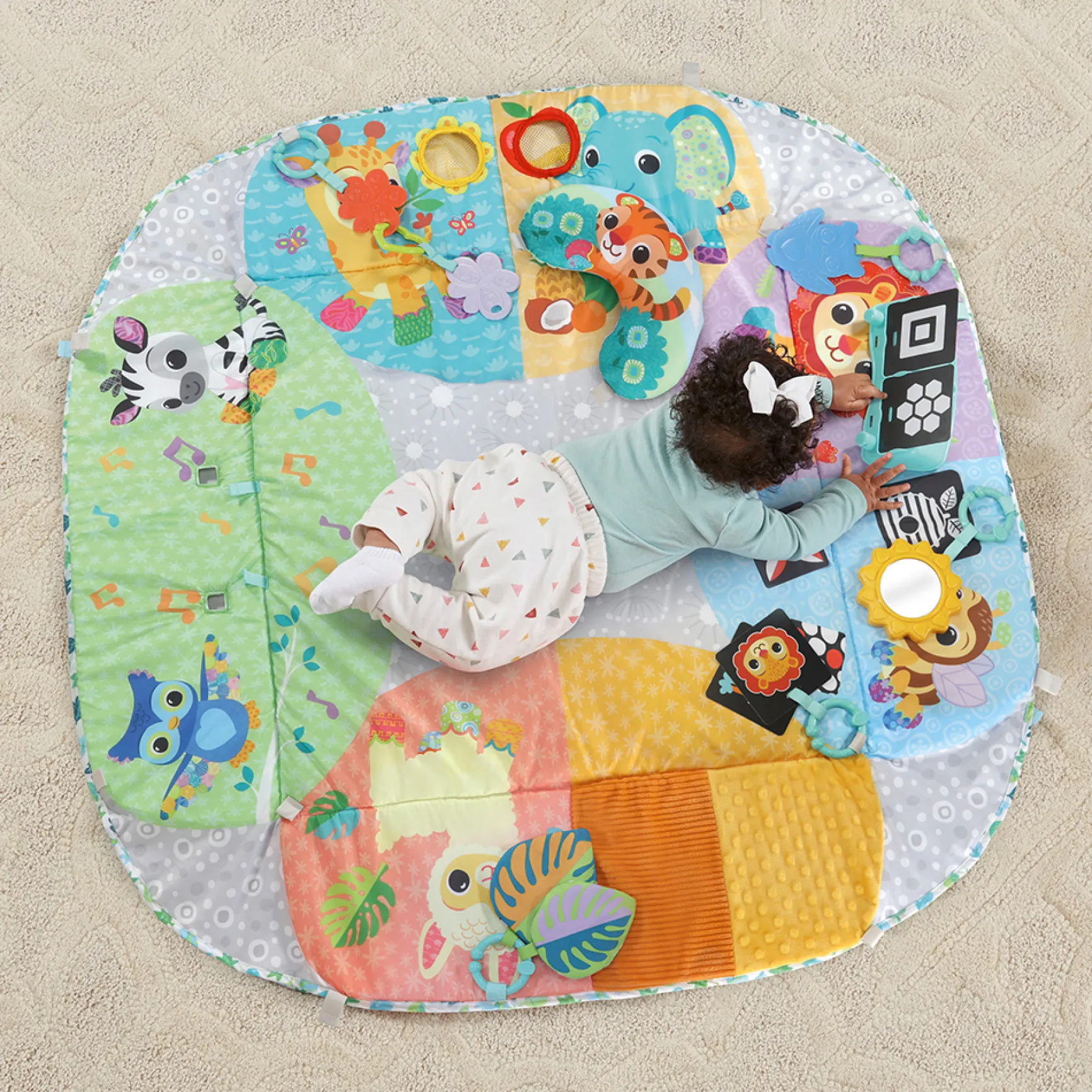 Maxi tapis d'éveil sensoriel 7 en 1