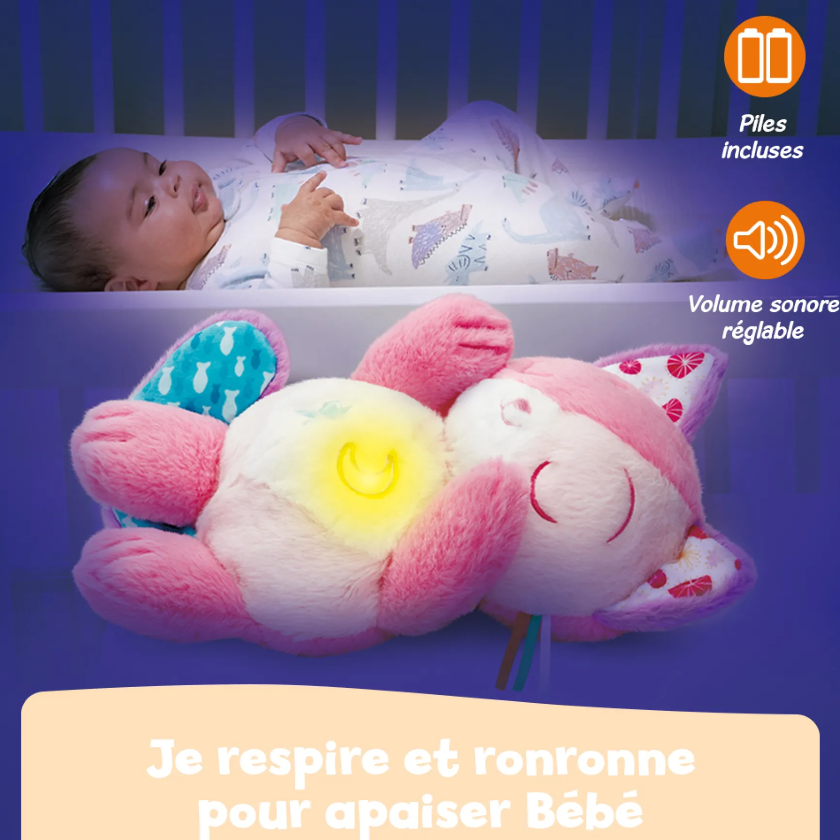 Mon chaton douce nuit (rose)