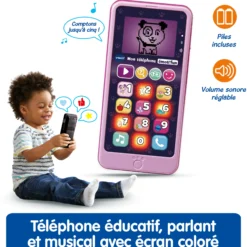 Mon téléphone émoti'fun rose