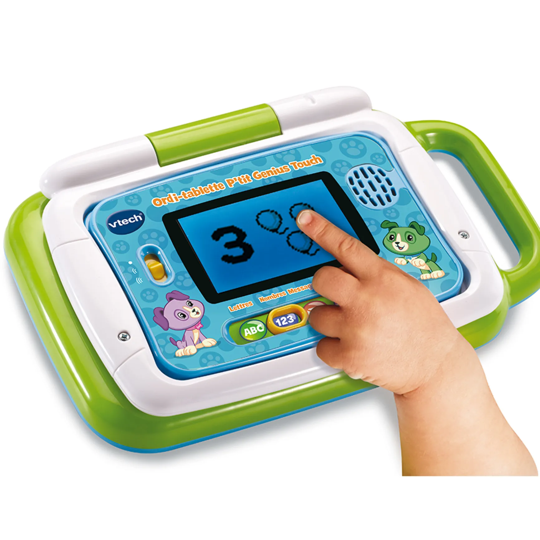 Ordi-tablette P'tit Genius Touch vert - ordinateur éducatif