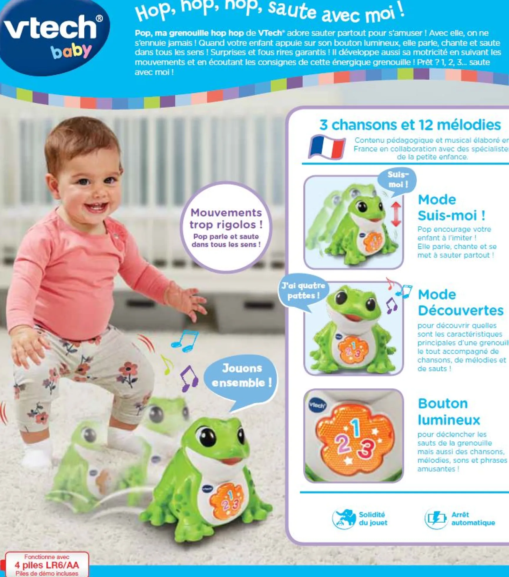 Pop, ma grenouille hop hop