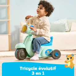 Porteur scooter interactif 3 en 1