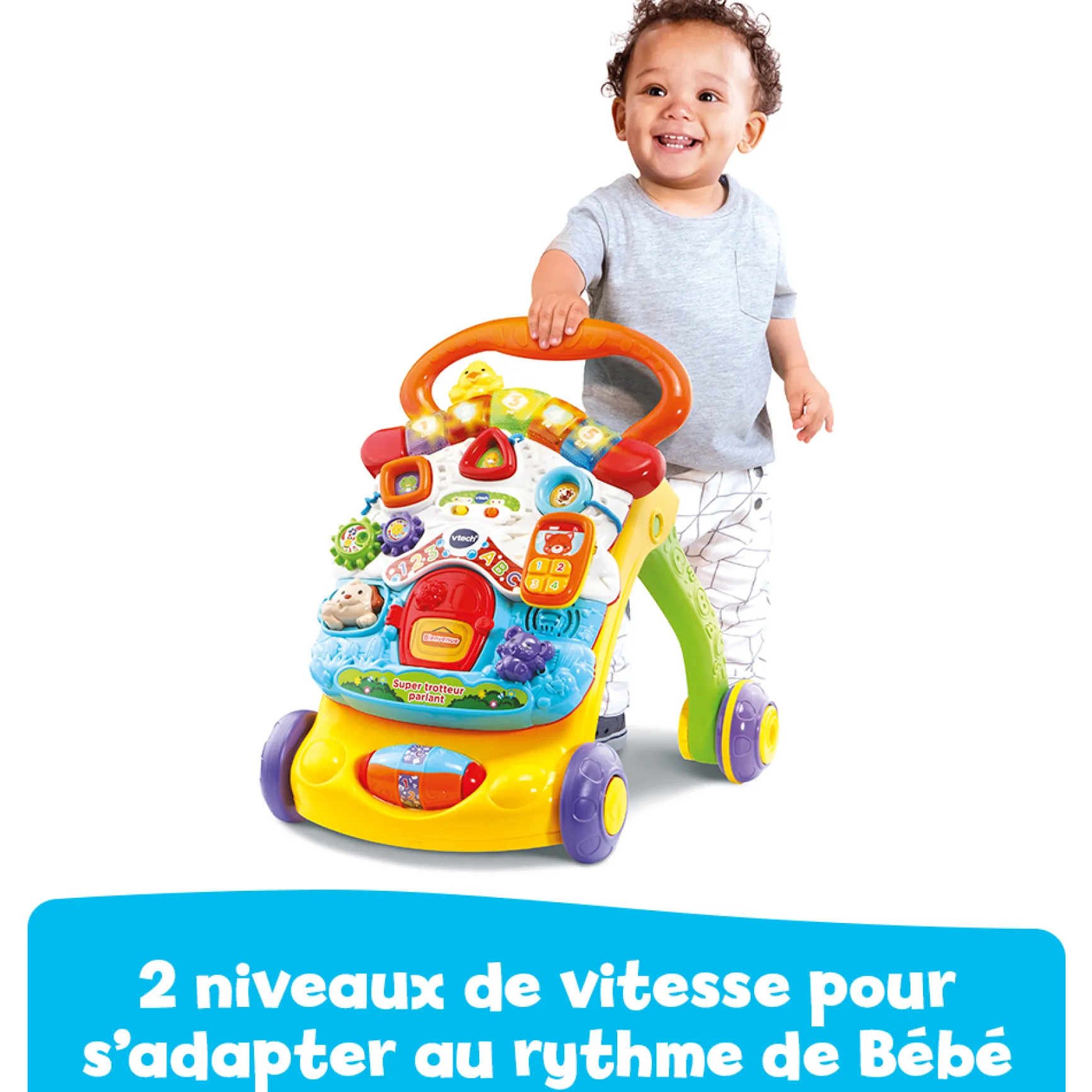 Super Trotteur parlant 2 en 1 orange