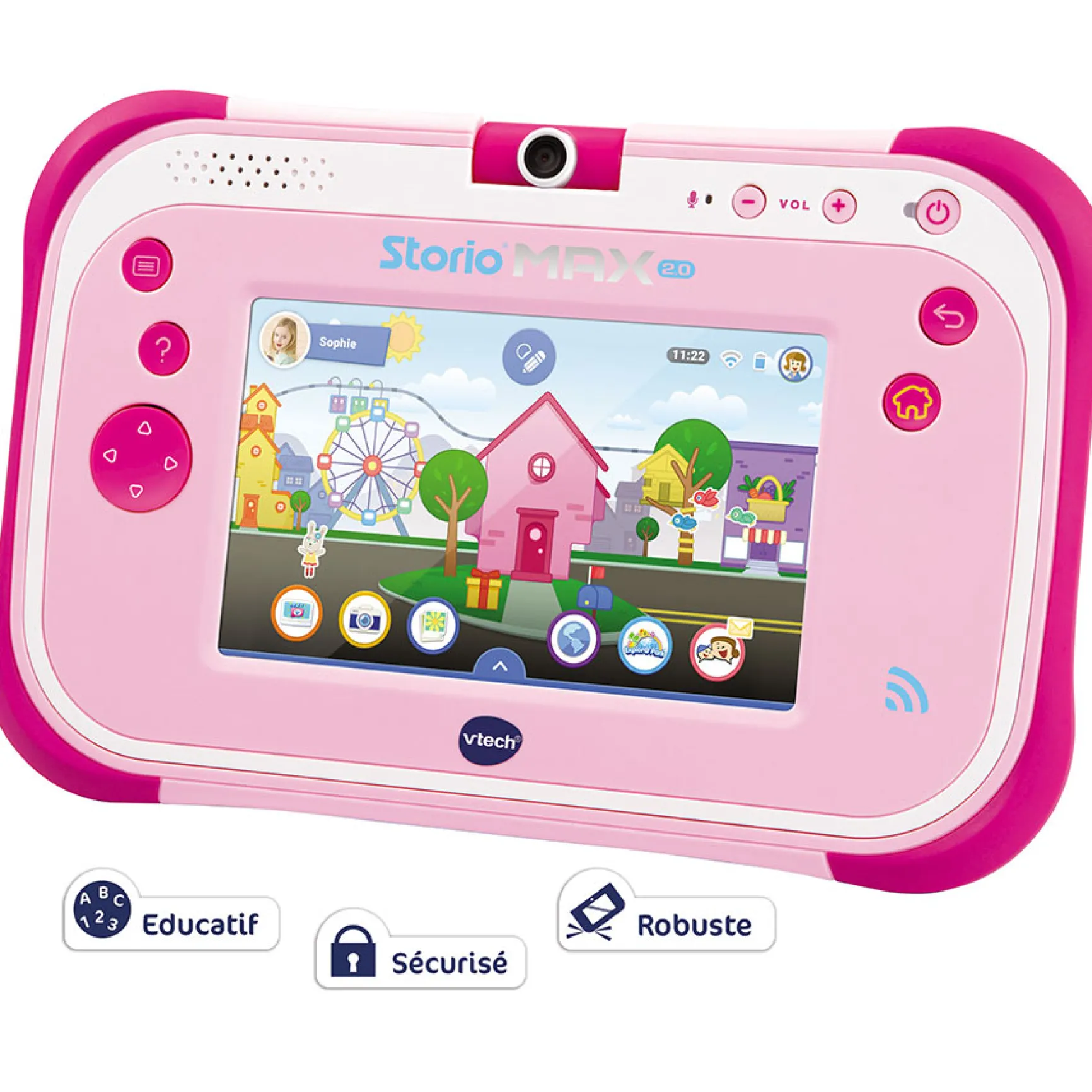 Tablette STORIO MAX 2.0 5' rose - tablette enfant multimédia