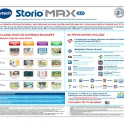 Tablette STORIO MAX 2.0 5' rose - tablette enfant multimédia