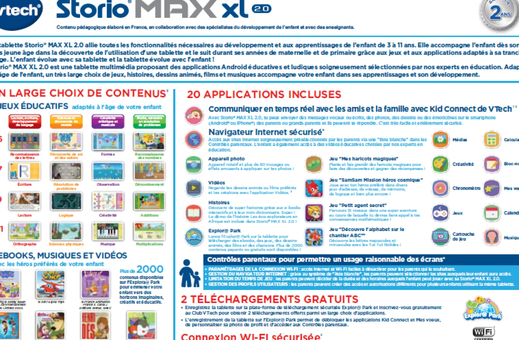 Tablette STORIO MAX XL 2.0 rose