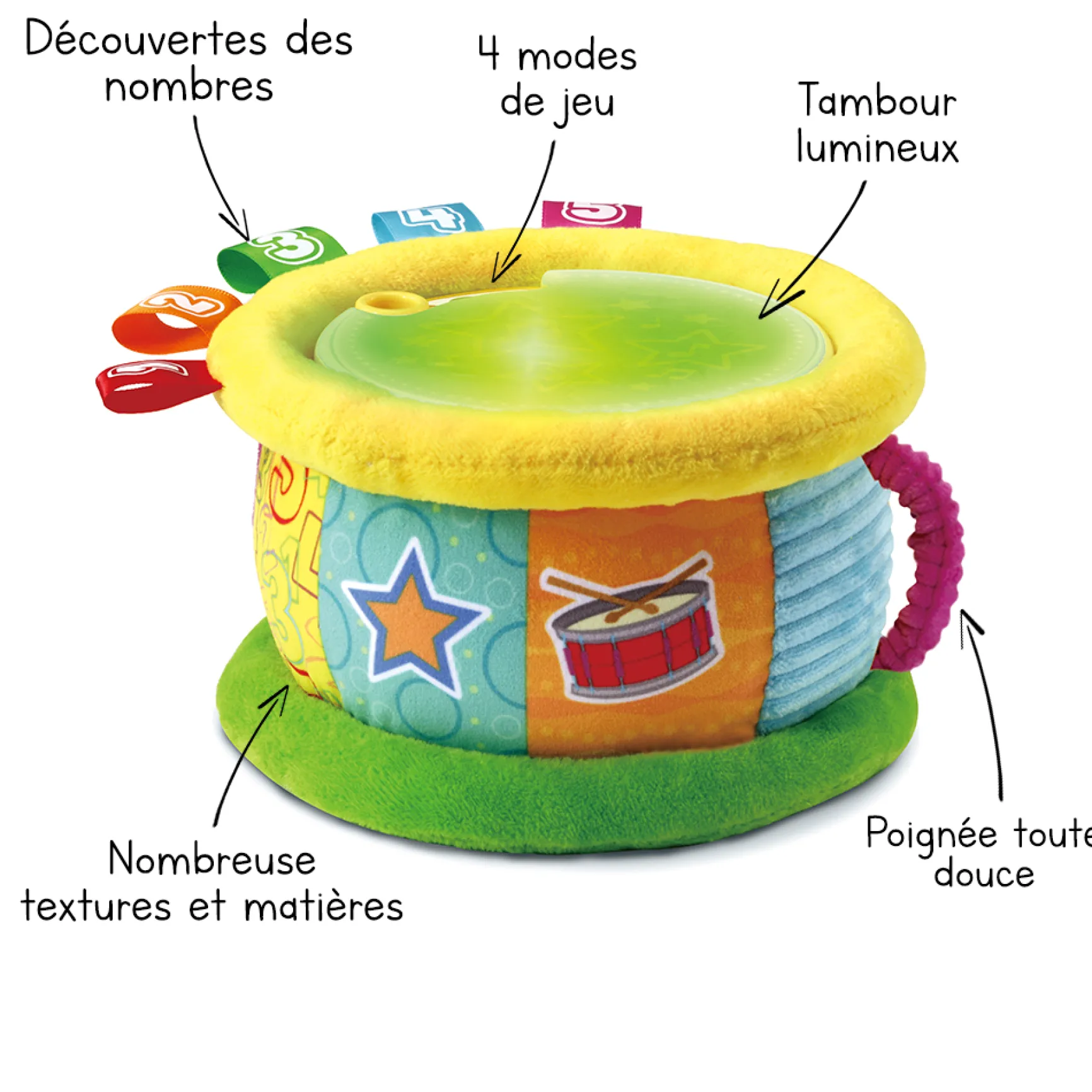 Tambour Lumi magique - jouet musical