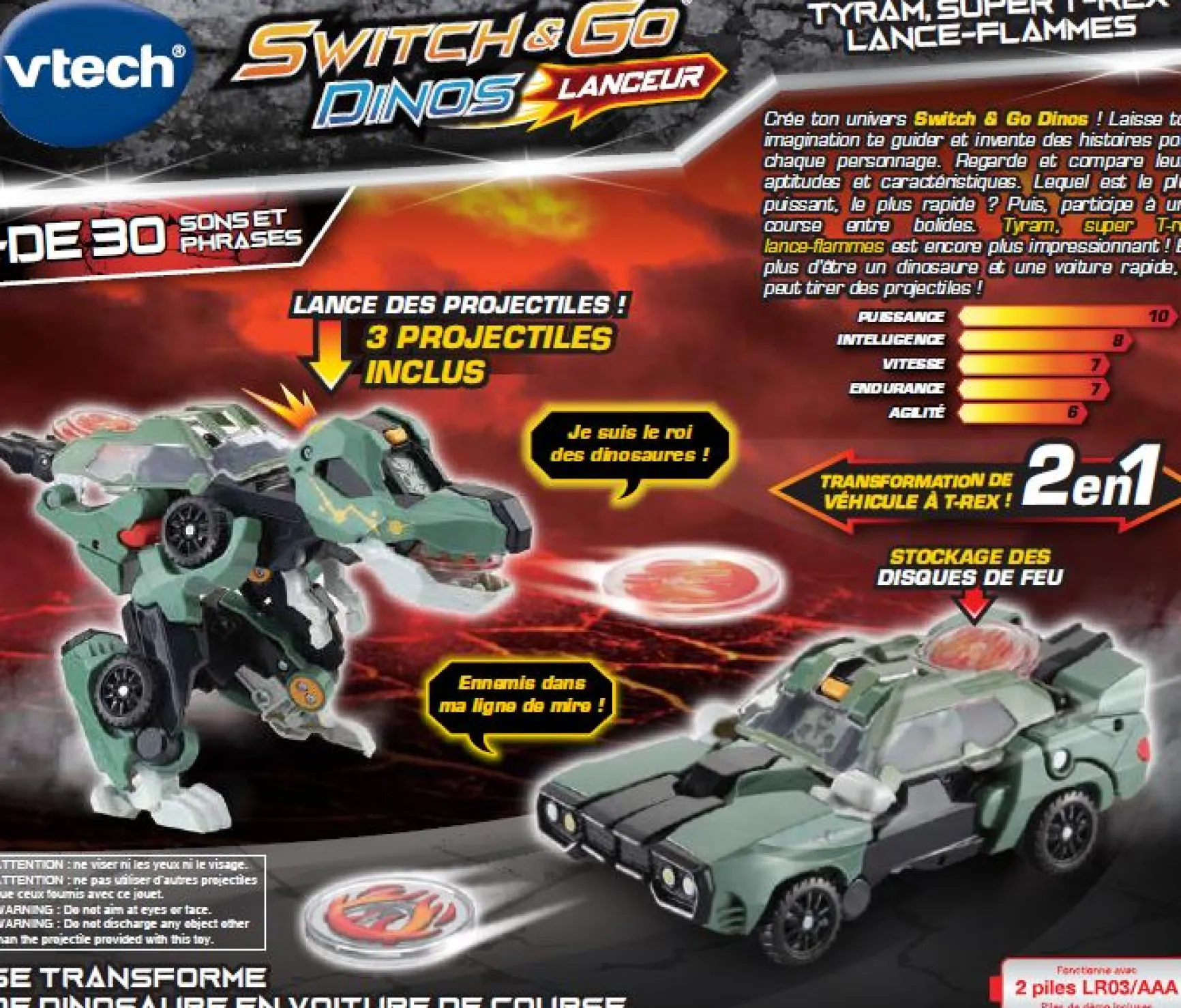 Tyram, Super T-Rex lance flammes