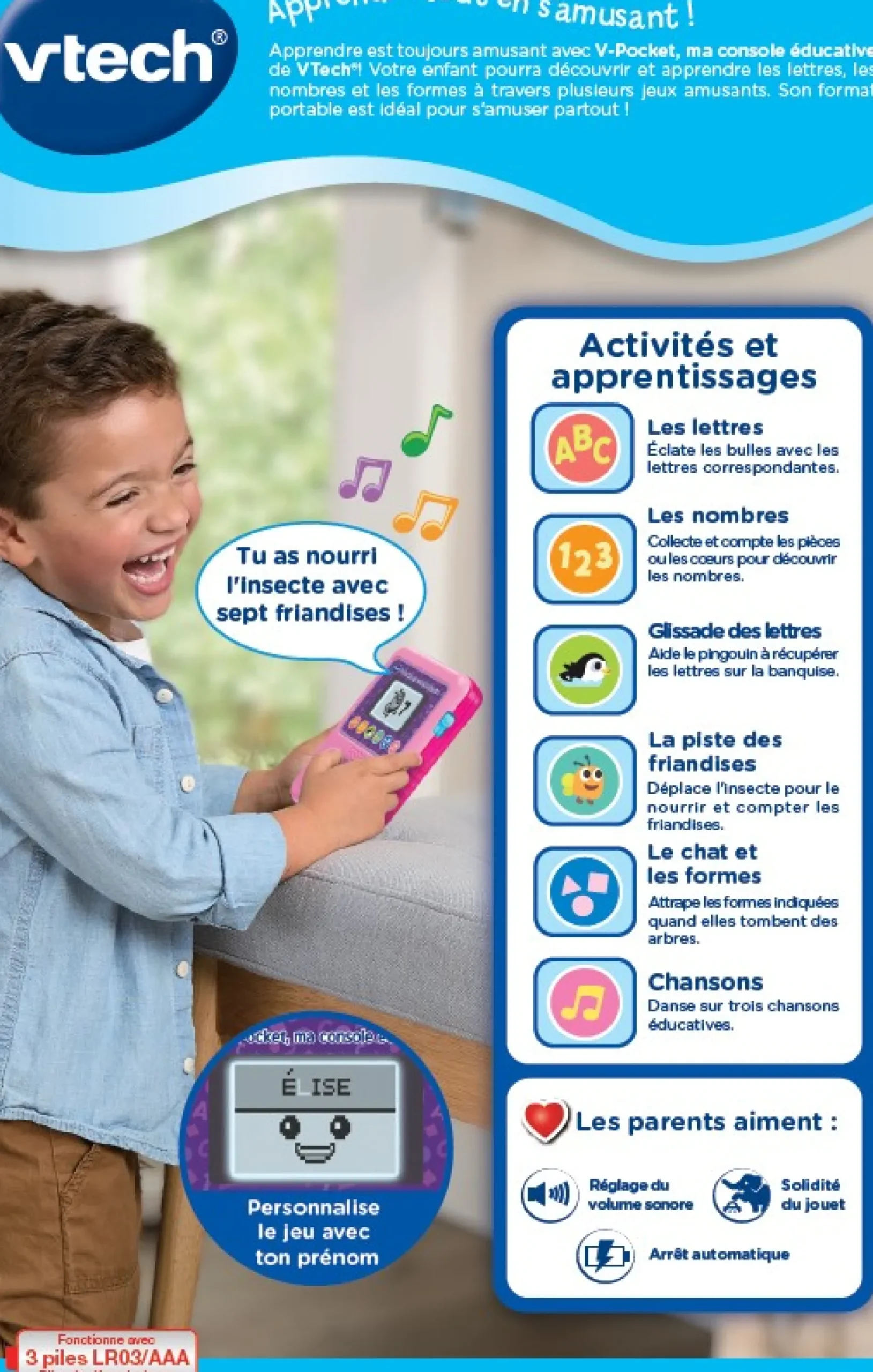 V-Pocket, ma console éducative